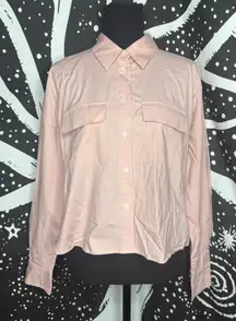Ann Taylor Light Pink Button-Down Shirt
