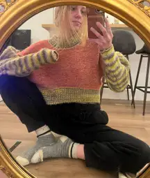 Cable Knit Cropped Sweater