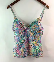 Kenneth Cole M Multi-Color Tankini Swim Top