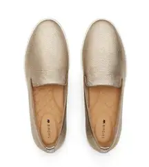 Birdies Metallic Gold Slip On Loafer Sneaker Womens Size 8