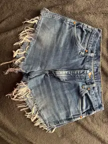 Wrangler Cut-Off Denim Shorts High-Waisted