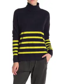 Women’s Striped Chenille Knit Turtleneck Sweater Fisherman Core