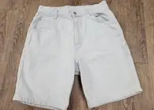 Bonjour Light Wash 1990s High Waist Vintage Denim Jean Shorts Small 9/10