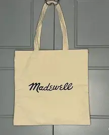 Madewell Do Well Canvas Tote Bag  Cream 15 X 15