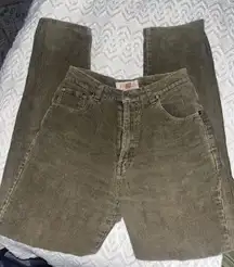 Vintage Green Corduroy Jeans