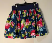 Abercrombie & Fitch Floral Skirt Womens Size S Blue‎ Pink Mini Casual