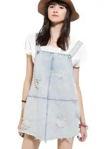 Urban Outfitters / Somedays Lovin Campfire Denim Overall Mini Dress Size Medium