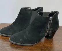 Vionic Womens Side Zip Ankle Booties Black Size 8.5