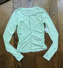 New Free People FP Movement Right On Run Long Sleeve Pistachio Size Large