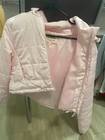 Ashley Outerwear baby pink cropped Jacket