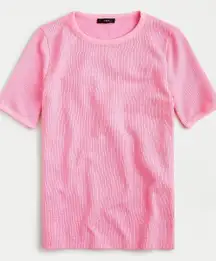 Short-sleeve Waffle T-shirt Bublegum Pink Small