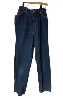 Zena Vintage High-Waisted Mom‎ Jeans Dark Wash Denim Retro 90s Style Size 12