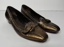 Prada bronze flats size 38
