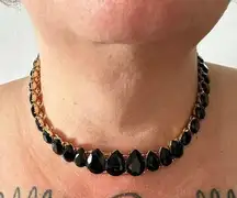 Charter Club Black Rhinestone Choker Necklace