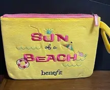 Benefit Embroidered Bathing suit bag for travel