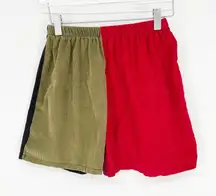 Urban Renewal Corduroy Color‎ Block Pull On Shorts S/M