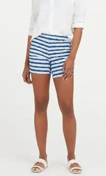 Spanx  Sunshine Shorts 6 Blue Painted Stripe NWT