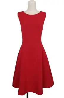 Maeve  Debutante Fit and Flare Dress Red Sz Small