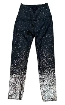 Beyond Yoga Alloy Ombre‎ High Waisted Midi Leggings Black Gold Size Small