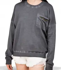 POL Washed Pocket Sweatshirt‎