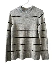 Old Navy Sweater Women Size Small Gray Mock‎ Neck Career Business Casual Preppy