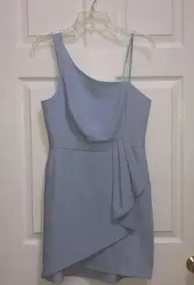 NWT BCBG MAXAZRIA KENTUCKY BLUE ONE SHOULDER DRESS