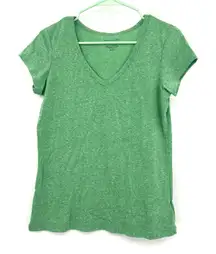 Tahari Size Medium Shirt‎ Green Lightweight Short Sleeve Essential Tee Basic