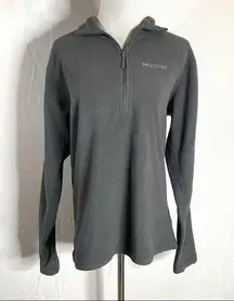 Marmot Gray Quarter Zip Fleece Pullover Jacket Small