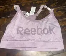 Reebok purple S vented racerback Athleisure sports bra