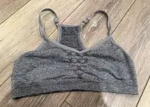 Gray Women's Bralette Sports Bra