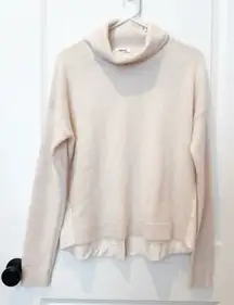 Splendid Womens Cashmere Turtleneck Sweater Size Small Quite Luxury Minimalist