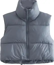 Cropped Puffer Vest