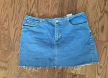 Denim Mini Skirt