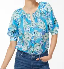 Chico’s shell print Ramie blend Women's Top size 3