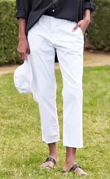 Frank & Eileen Wicklow Italian‎ Chino Pant White Size 8