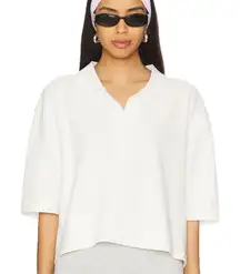 Free People We The Free Denmark Polo in Clean Ivory