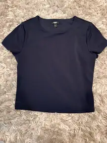 Navy Baby Doll Tee