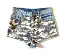 Urban Outfitters BDG Dree in Camo Camouflage Print High Rise Cheeky Short 27 $54