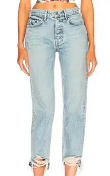 GRLFRND Helena High Rise Waisted Straight Leg Mom Jeans