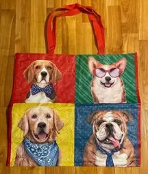TJ Maxx cute Dogs Reusable Tote‎ Bag