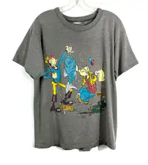 Popeye the Sailor Man & Olive Vintage Single Stitch Double Sided Graphic T-Shirt