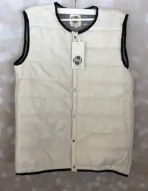 Hoodlamb Cream Puffer Vest