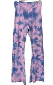 VS PINK TIE DYE BELL BOTTOM CRISS CROSS FRONT LEGGINGS
