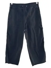 Standard‎ James Perse black cargo wide leg pants women's small gorpcore utility