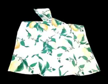 Ann TAYLOR One shoulder fruit print lemons Top Size 14 P NWOT