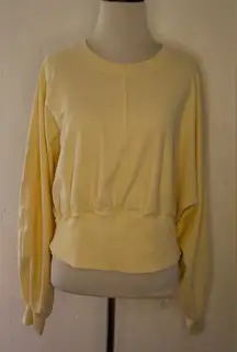 Lululemon Women’s Contoured Waist Ribbed Crew Neck Pullover Sweatshirt
