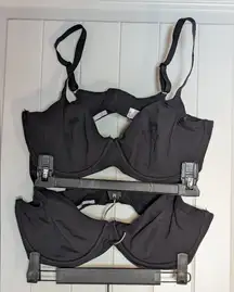 NWOTS Savage X Fenty Cotton Unlined Under wire Bra Black Set of 2 36DD