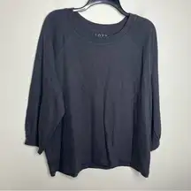 Loft gray lightweight pullover 3/4 sleeves size XL