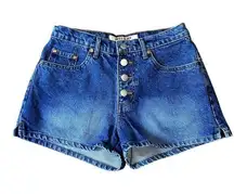 Paris Blues  Vintage Jeans Shorts Juniors Size 3 Button Fly Dark Wash Preppy Y2k