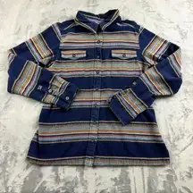 Patagonia Top Womens Size 10 Button Up Flannel Orangic Cotton Western Outdoors